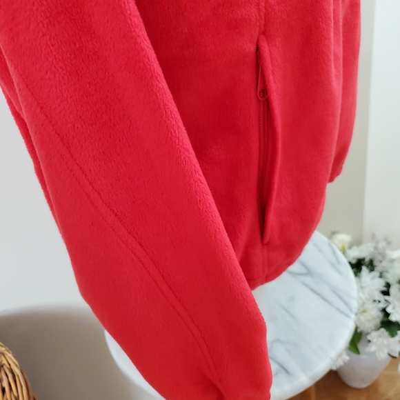Like New: Columbia Vibrant Red Full-Zip Fleece Medium - Picture 8 of 14